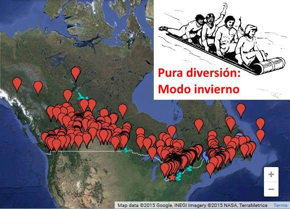 ¿Quieres hacer tobogán en la nieve? Este mapa te dice dónde