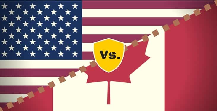 Estados Unidos de América Versus Canadá