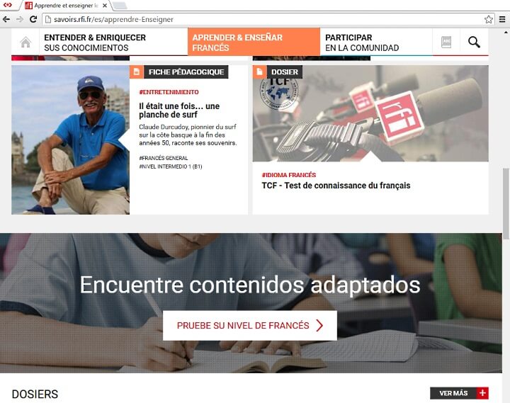 RFI - Radio France International para aprender francés